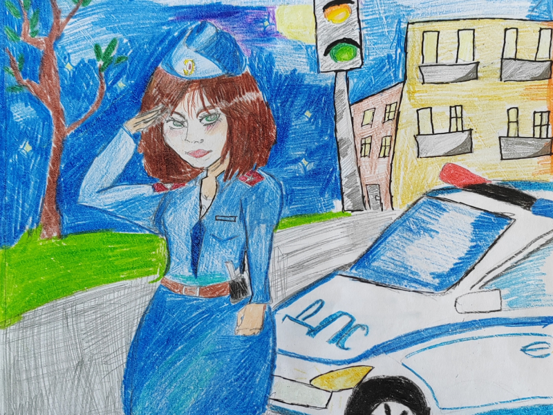 В Артеме полицейские и общественники подвели итоги конкурса детских рисунков «Моя мама служит в полиции».