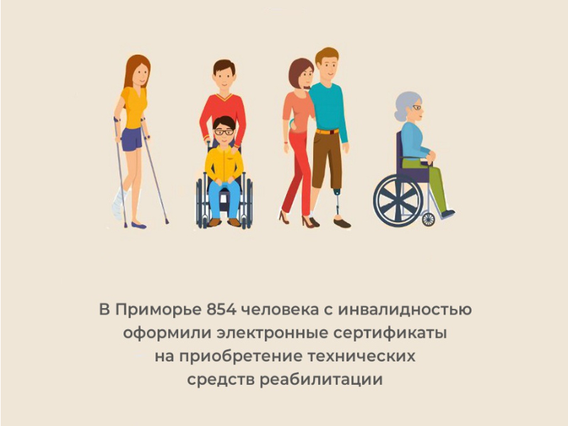 В Приморье более 850 человек с инвалидностью получили электронные сертификаты для приобретения технических средств реабилитации.