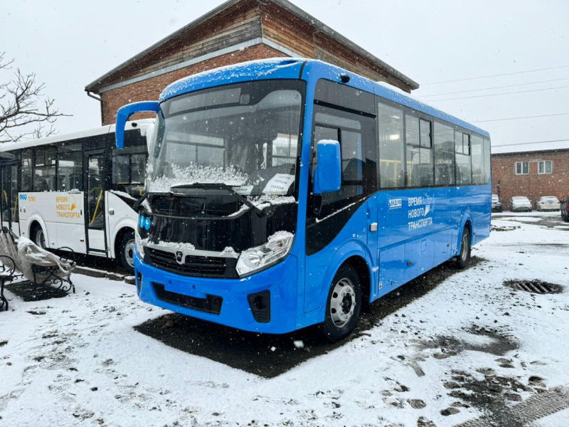 Вторая партия муниципальных автобусов прибыла в Артем.