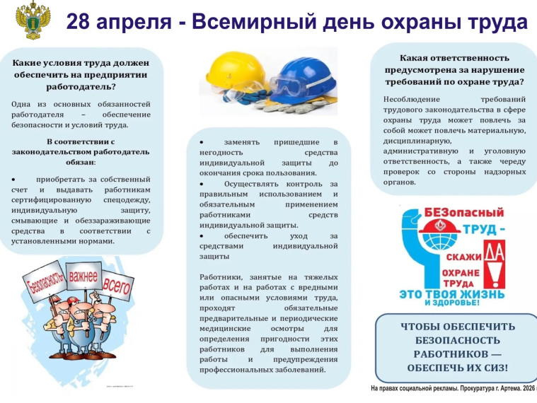 Социальные плакаты по охране труда и безопасным условиям работы.